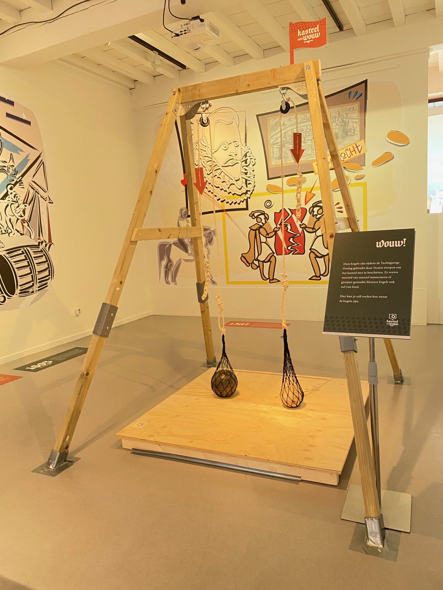 Verschillende activiteiten in de expositie